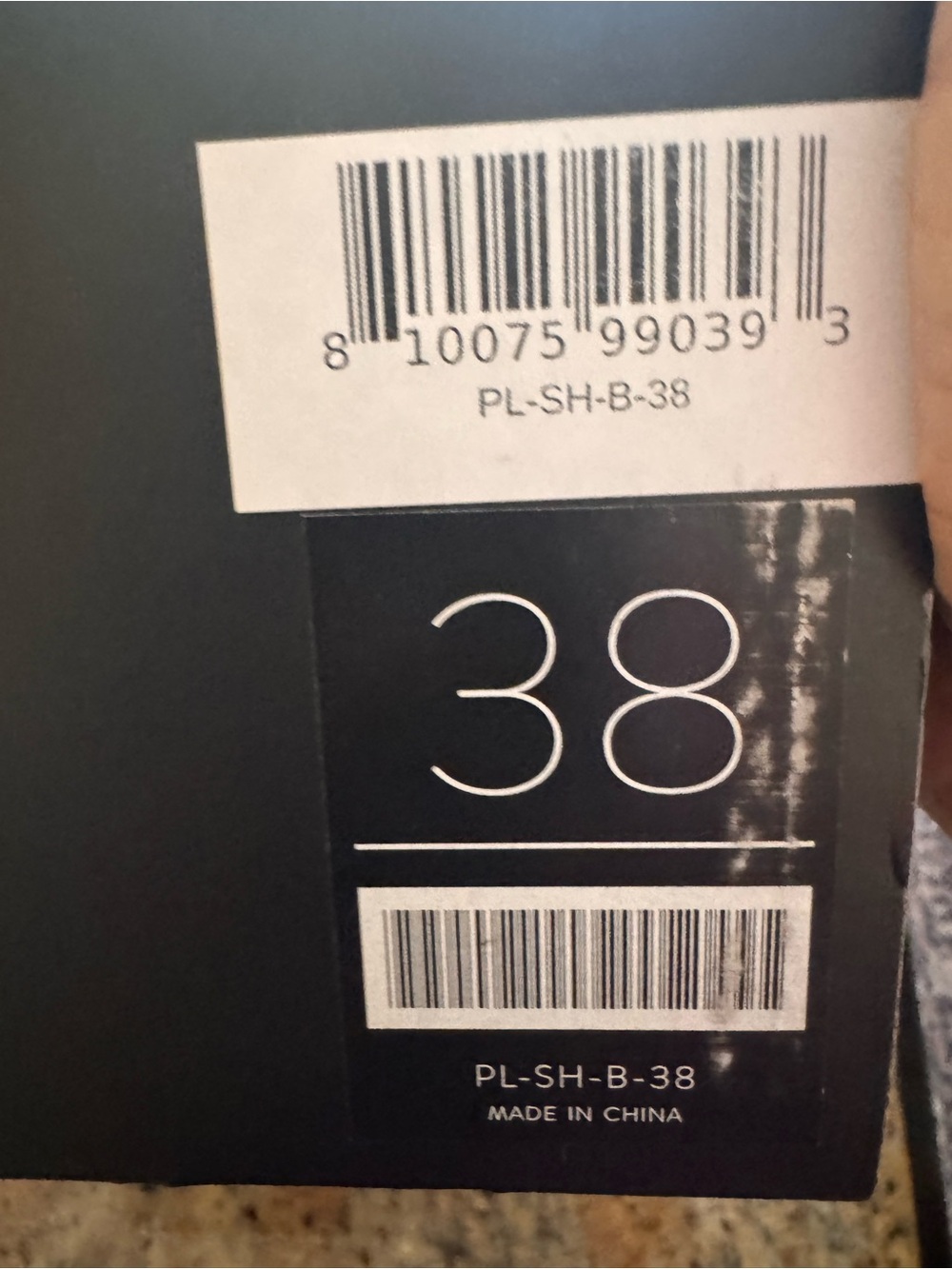 Peloton Black Athletic Shoes with Red Lining - Picture 3 of 5